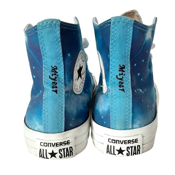 Converse Chuck Taylor All Star High Top Galaxy Print “MiYear” Star Sneakers 4.5W - Picture 6 of 10